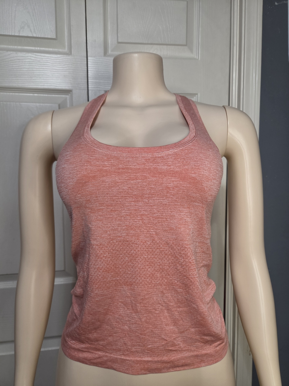 lululemon athletica Heathered Coral Racerback Tank - Pink/Peach